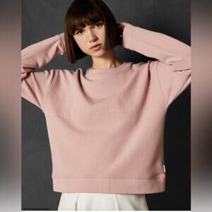 Ted Baker Branded Sweatshirt in Dusty Pink